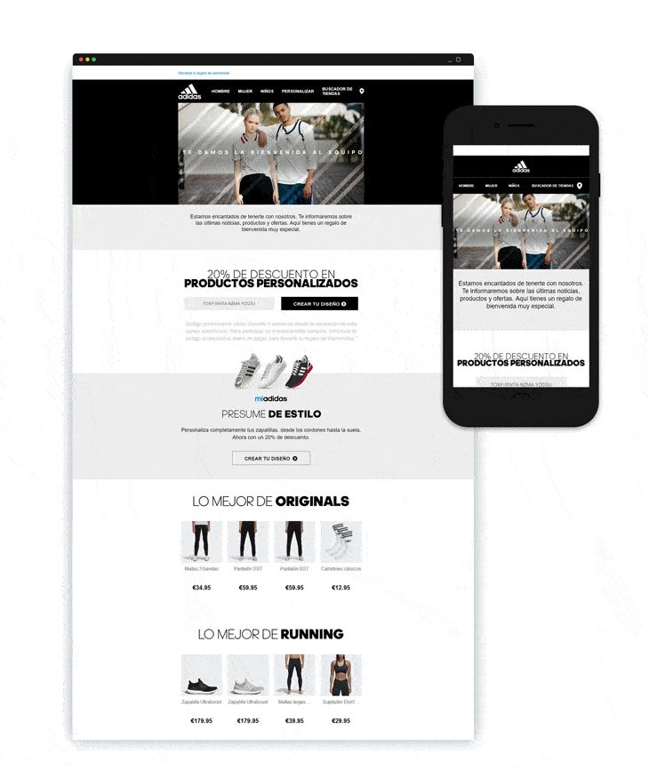 Adidas responsive email