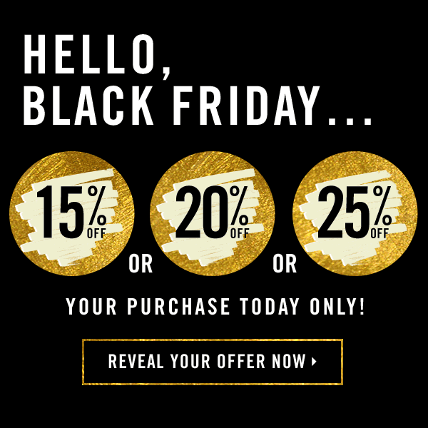 Black Friday email featuring scratch card GIF