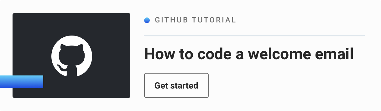 Github tutorial for welcome emails