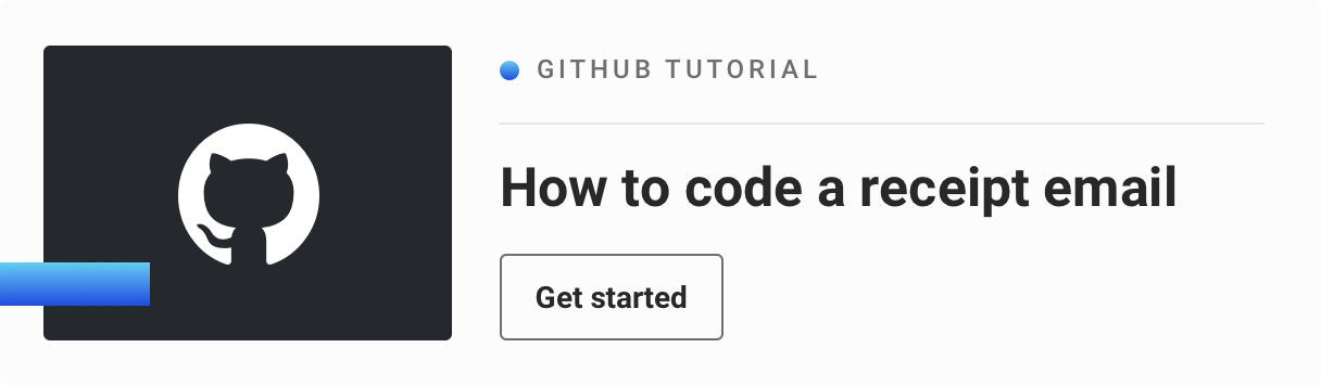 Github tutorial: How to code a receipt email