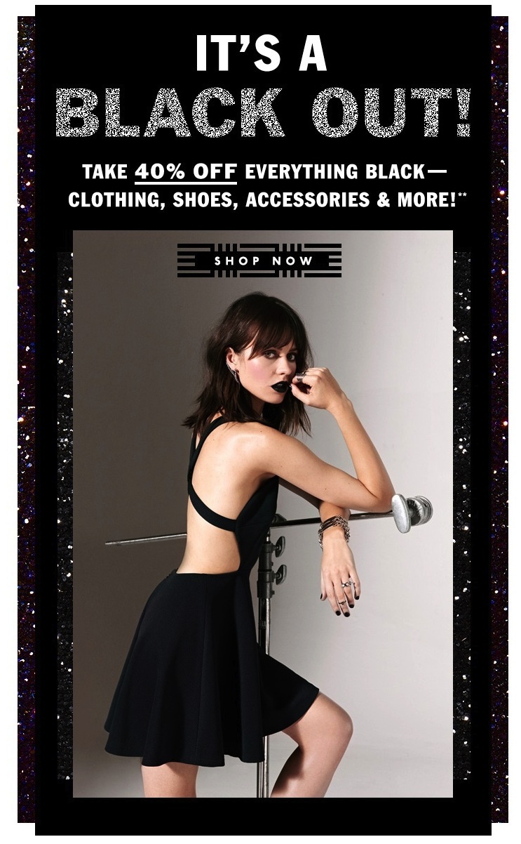 Nasty Gal Black Friday Email