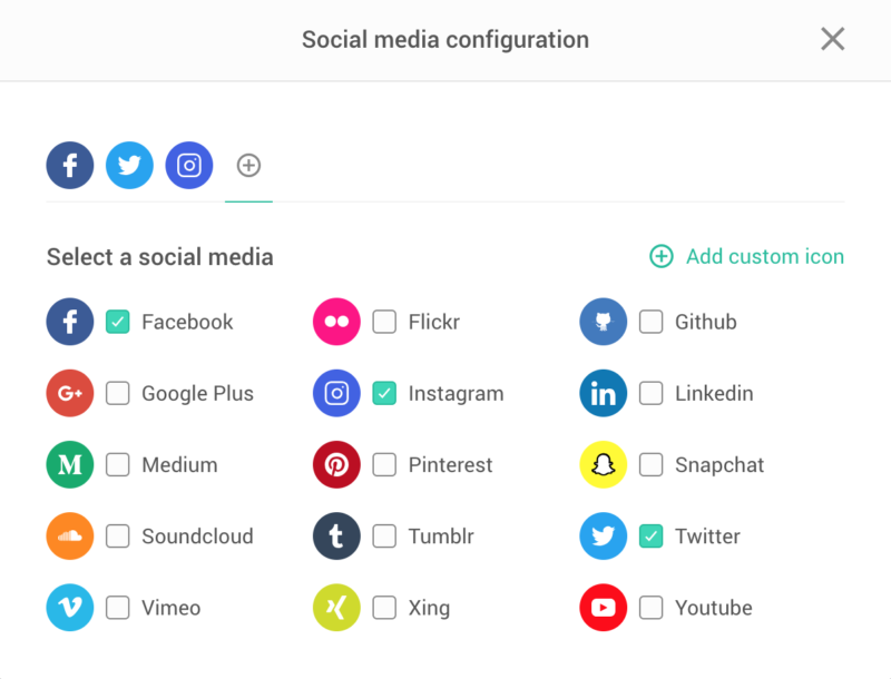 New Social Media Component