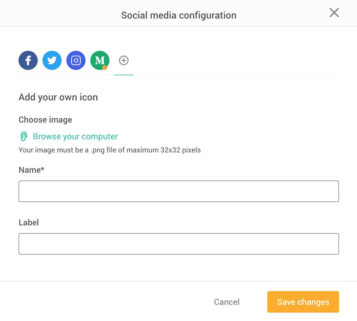 New Social Media Component