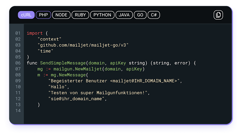 SMTP-Konfiguration