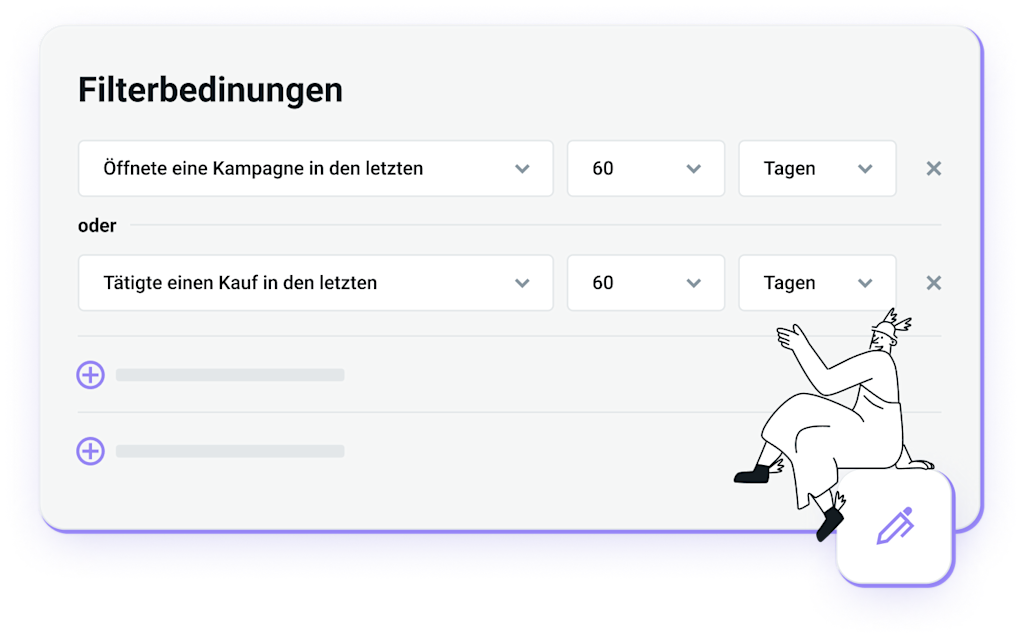 Die Filterfunktion von Mailjet hilft Ihnen dabei, Erkenntnisse zu gewinnen und Ihr Geschäft auszubauen.