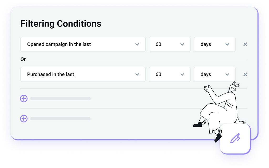 Mailjet's filtering feature helps you learn and grow.