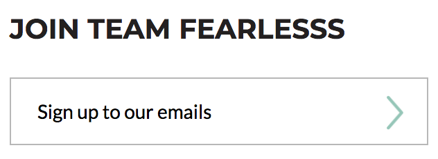 Fearless Sign Up