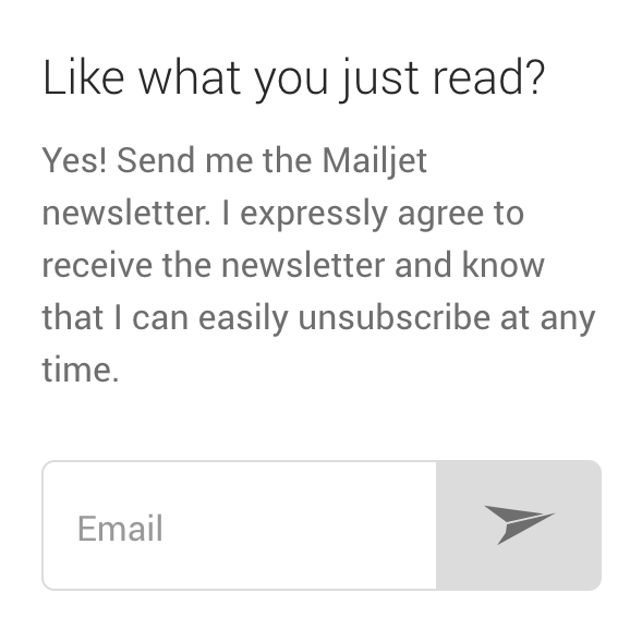 Mailjet Blog Widget