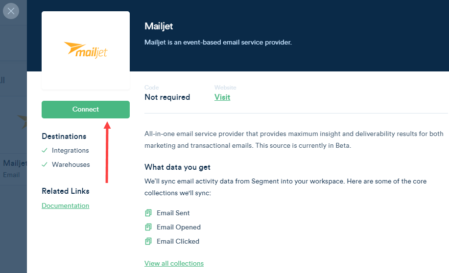 mailjet-segment-connection