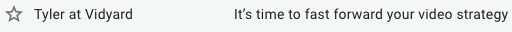 Pun in the email subject line